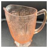 Vintage Jeannette Cherry Blossom Pink Pitcher