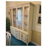 Vintage French Provencial China Cabinet Hutch