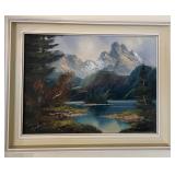 Vintage Framed German Oil Painting