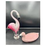 Hand Fused Vinci Flamingo & more