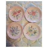 Set of 4 Tracy Porter Hand Painted Plates