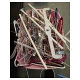 Tote of Assorted Hangers