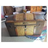 Antique Camel Back Trunk