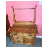 Antique Oak Wash Stand