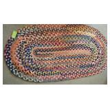 Hand Made Braided Wool Rug