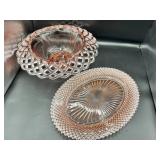 Vintage Glass Bowl & Plate