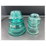 Vintage Hemingray Insulator and Telegraph Line