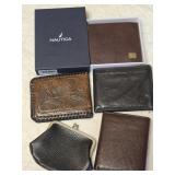 Set of 4 New Leather Wallets