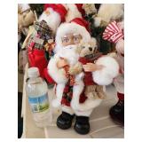 Maceys Santa With Teddy Bear