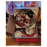 Christmas Lot With Snowman Wreath