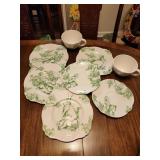 Jay Willfred Bunny Toile Dish Set