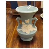 Weller Blue Cameo Double Handled Vase