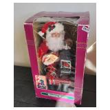Santa By The Fire Wood Stove