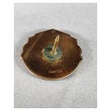 10K Gold Past Commander Veterans Pin w Diamond