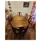 Beautiful Solid Wood Dining Table And 6 Chairs