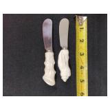 Vintage Conch Shell Cheese Knives