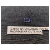 Blue Purple Iolite (Oval Cut)