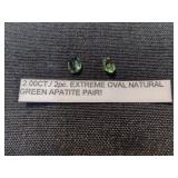 Green Apatite (Oval Cut Pair)
