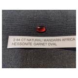 Mandarin Hessonite Garnet (Oval)