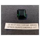 Chrome Green Quartz (Emerald Cut)