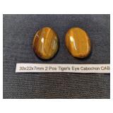 Tigers Eye Cabochon (2 Pcs.)