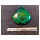 Green Chrysocolla Pendant Bead
