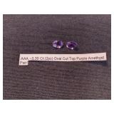 Purple Amethyst (Oval Cut Pair)