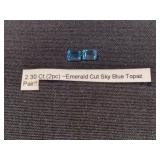 Sky Blue Topaz Emerald (Pair)
