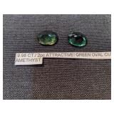 Green Amethyst (Oval Cut) 2 Pcs.
