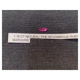 Pink Mozambique Ruby Marquise