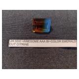 AAA Bi-Color Citrine (Emerald Cut)