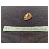 Clear Quartz with Golden Rutile