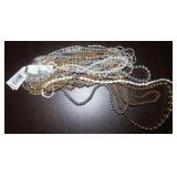 Silver, Gold, & Pearl Toned Necklace Collection