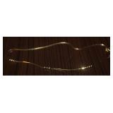 Vintage 10K Gold Faceted Ball Beaded Chain