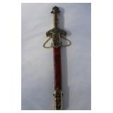 Stainless Steal/ Brass Ornate Dagger in Sheath