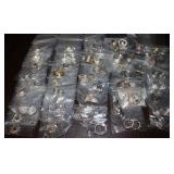 Large Collection of Silver Tone Earrings