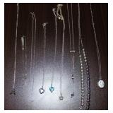 Silver Chained Necklaces