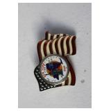 New York 2001 Colorized Quarter Flag Pin