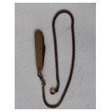 Vintage Gold 10K Pocket Knife on Chain