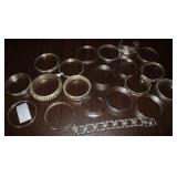 Large Silver Tone Bracelet Collection