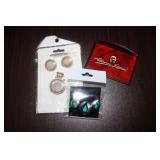 Vintage Earring/ Necklace Sets w/ Pocket Mirror