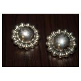 Vintage 925 Silver Clip Earrings