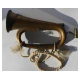 Antique Bugle w/ 7th Cavalry Insignia