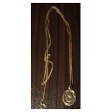 Vintage Star Burst 12K Gold Necklaces