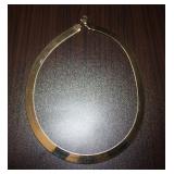 10K Gold Vintage Herringbone Necklace