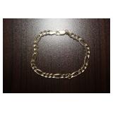10K Gold Figaro Bracelet