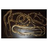 Large Collection of Gold Tone Jewelry
