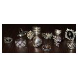 Silver Tone Ring Collection