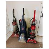 2 Hoover, 1 Bissell Vacuums - Read Details