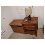 Night Stand, TV Stand, and Lamp